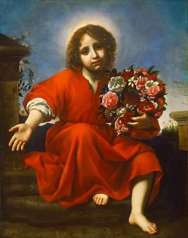The boy Jesus invites the Christian soul to crown it according to the Song of Songs