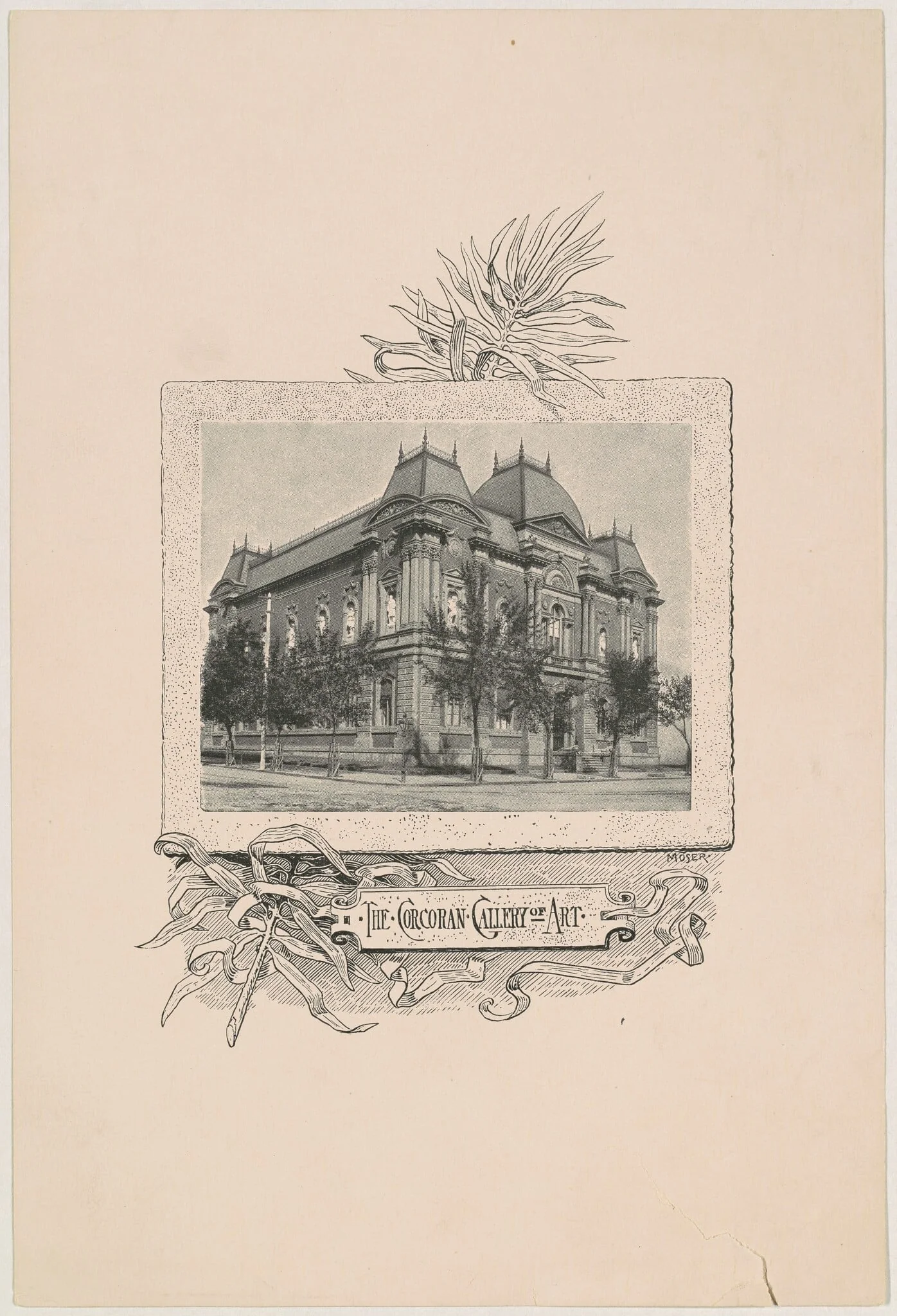 The Corcoran Gallery of Art, by James Henry Moser, ink, 1892