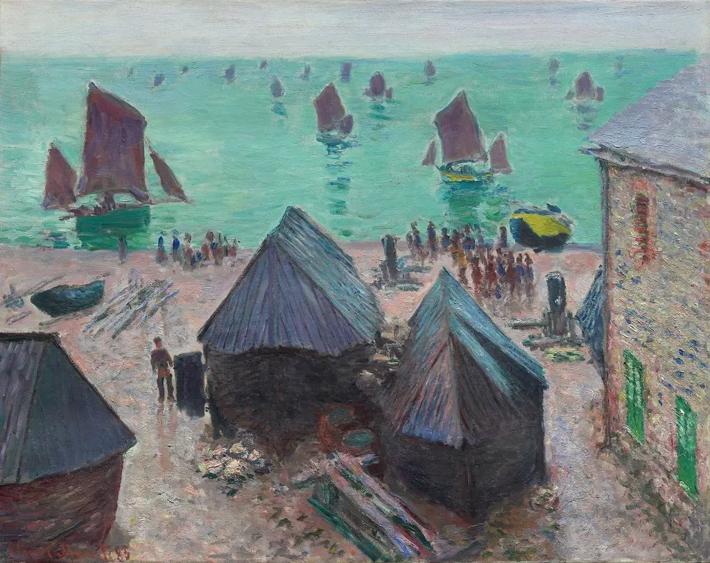 The Departure of the Boats, Étretat