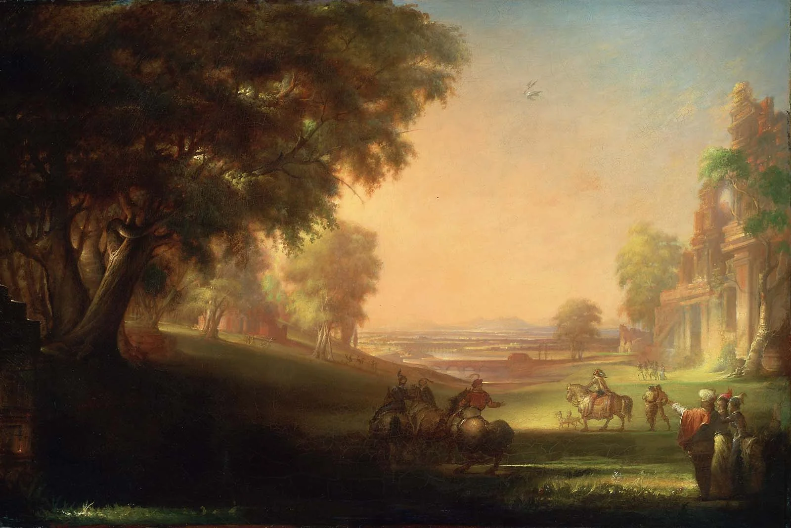 English Hunting Scene, by William Rimmer, unspecified, 1871