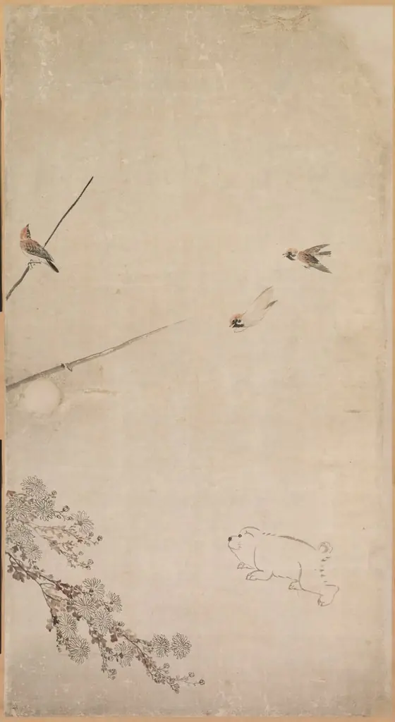 Puppies, Sparrows, and Chrysanthemums