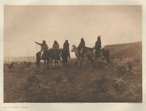Portfolio I, Plate 19: The Lost Trail-Apache
