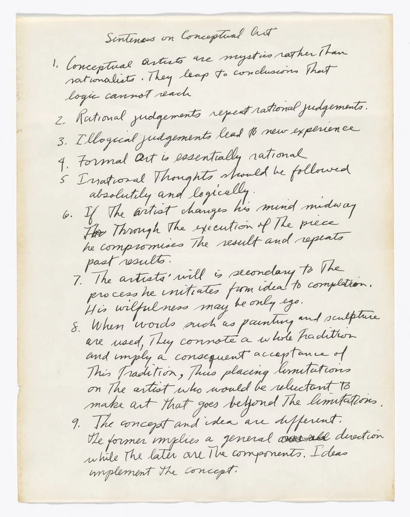 Untitled, by Sol LeWitt, graphite, 1968