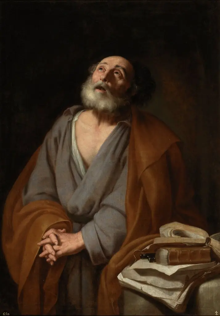 Saint Peter weeping