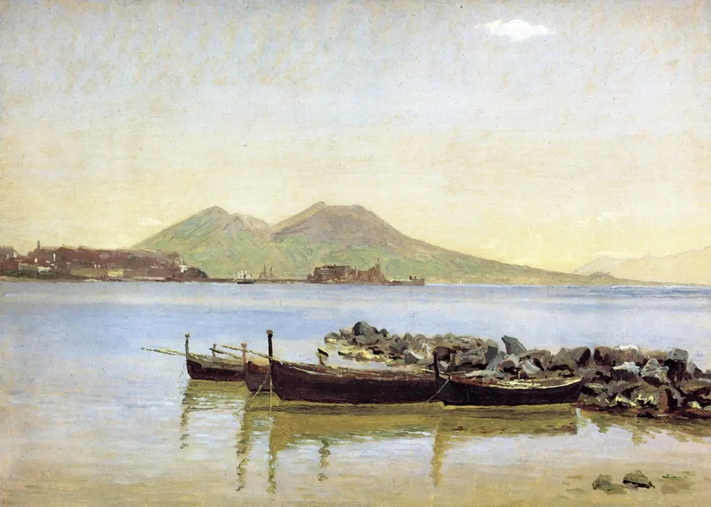 The Gulf of Naples with Vesuvius in the Background