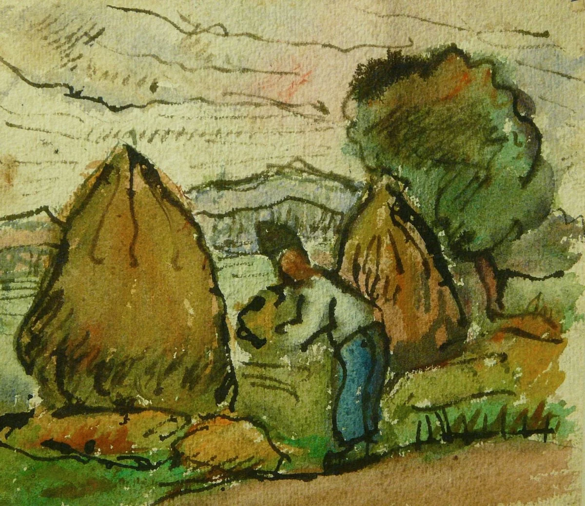 Peisaj rustic, by Ion Țuculescu, 1946