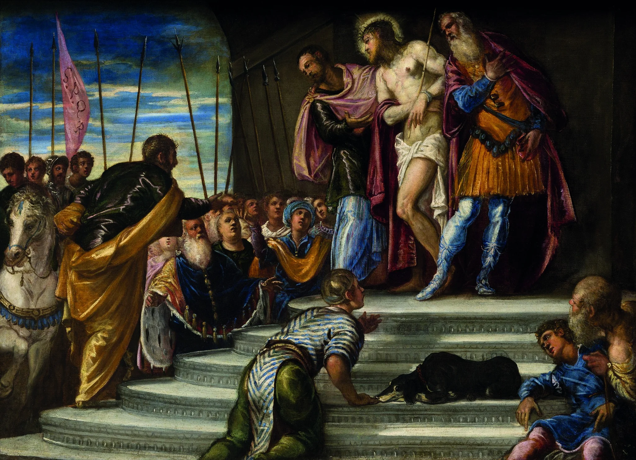Ecce Homo, by Jacopo Tintoretto, oil, 1546