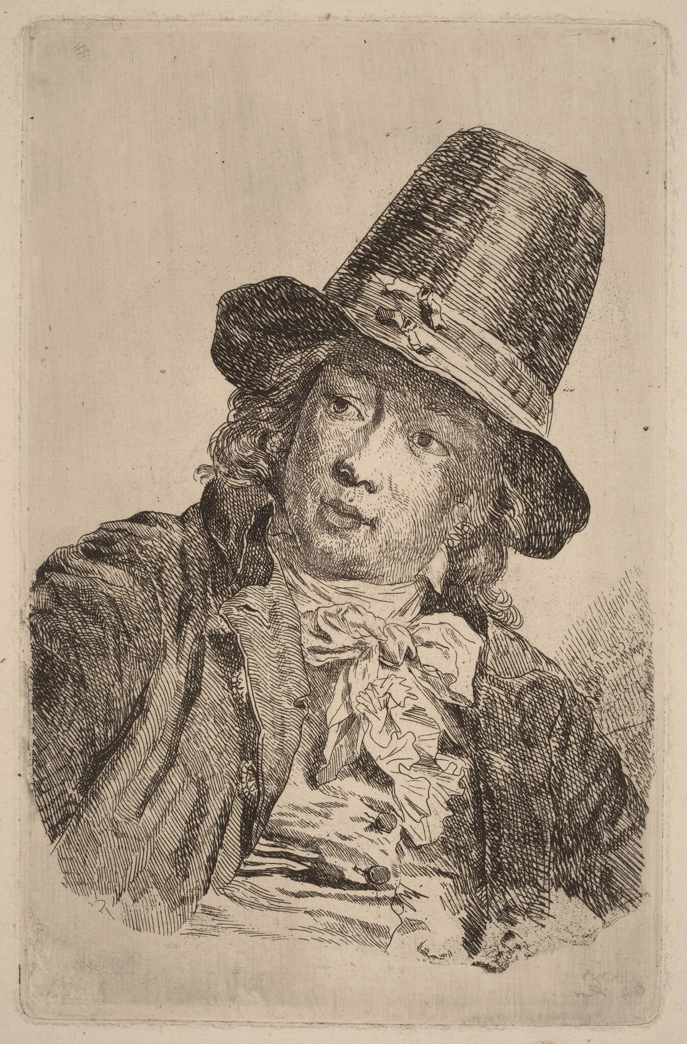Detmar Friedrich Wilhelm Basse, by Anton Graff, ink, 1782