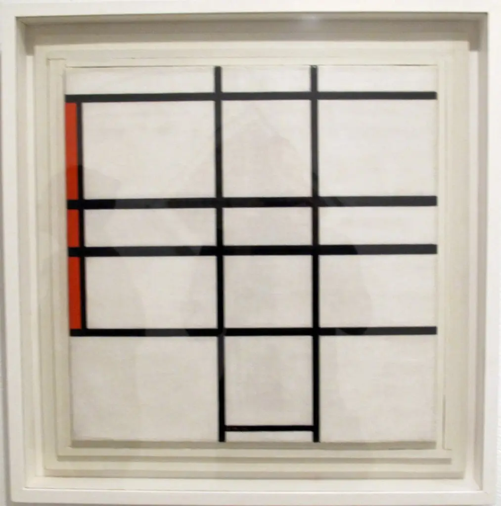 Composition with White and Red