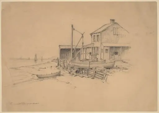 Fishing Boats and Shack
