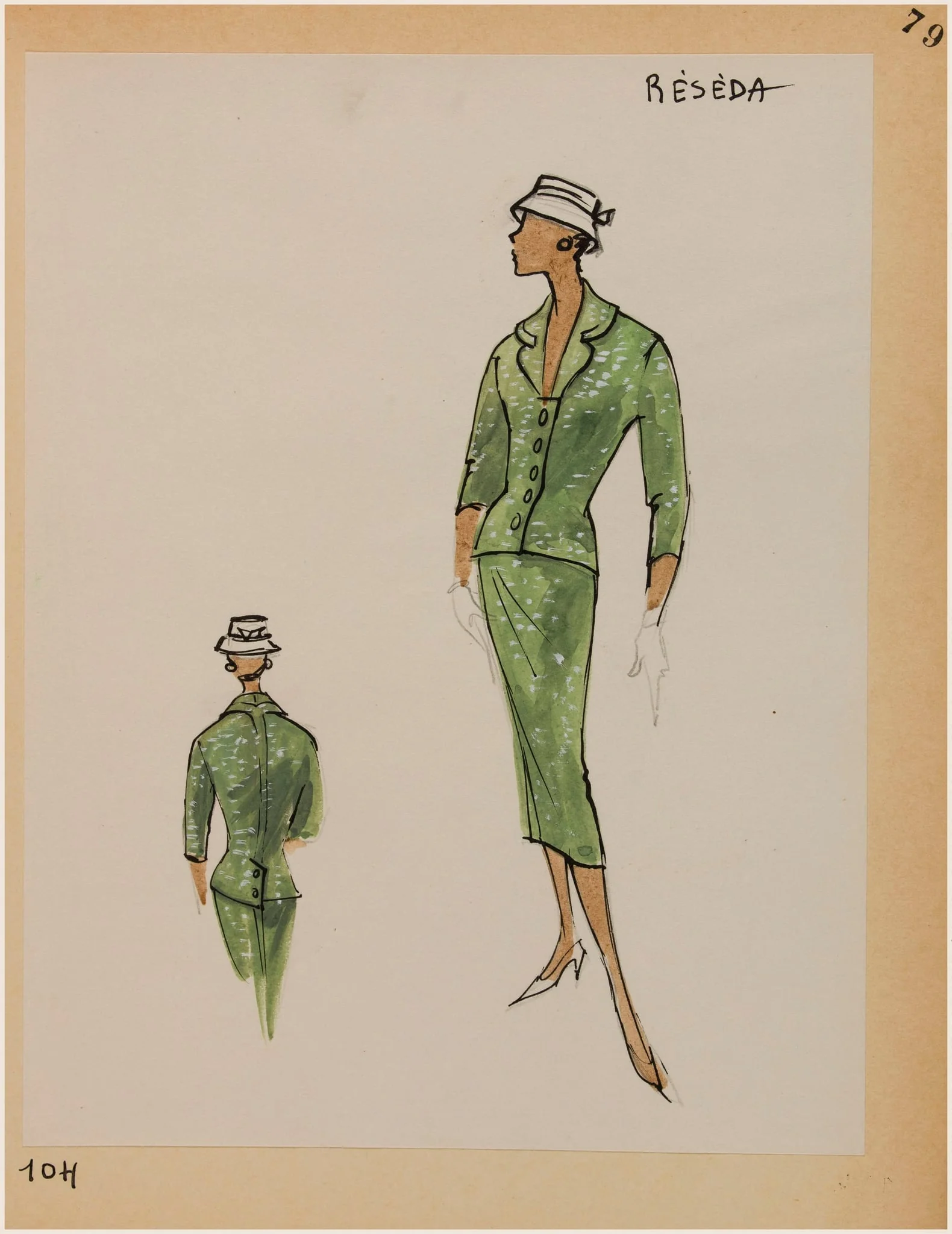 Réséda, by Marie-Louise Carven, 1956