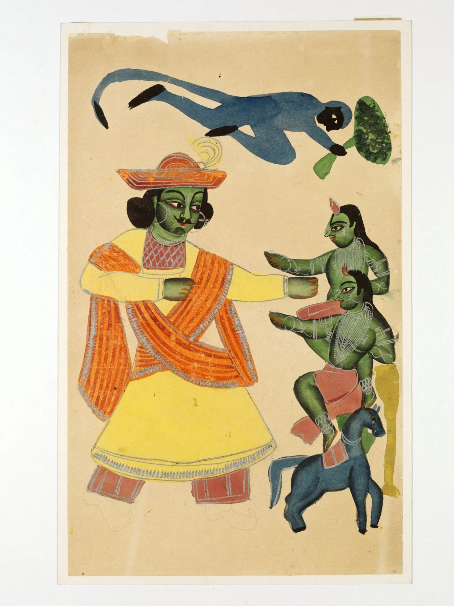 Rama, Kusha and Lava, by Unknown, paint, 1885