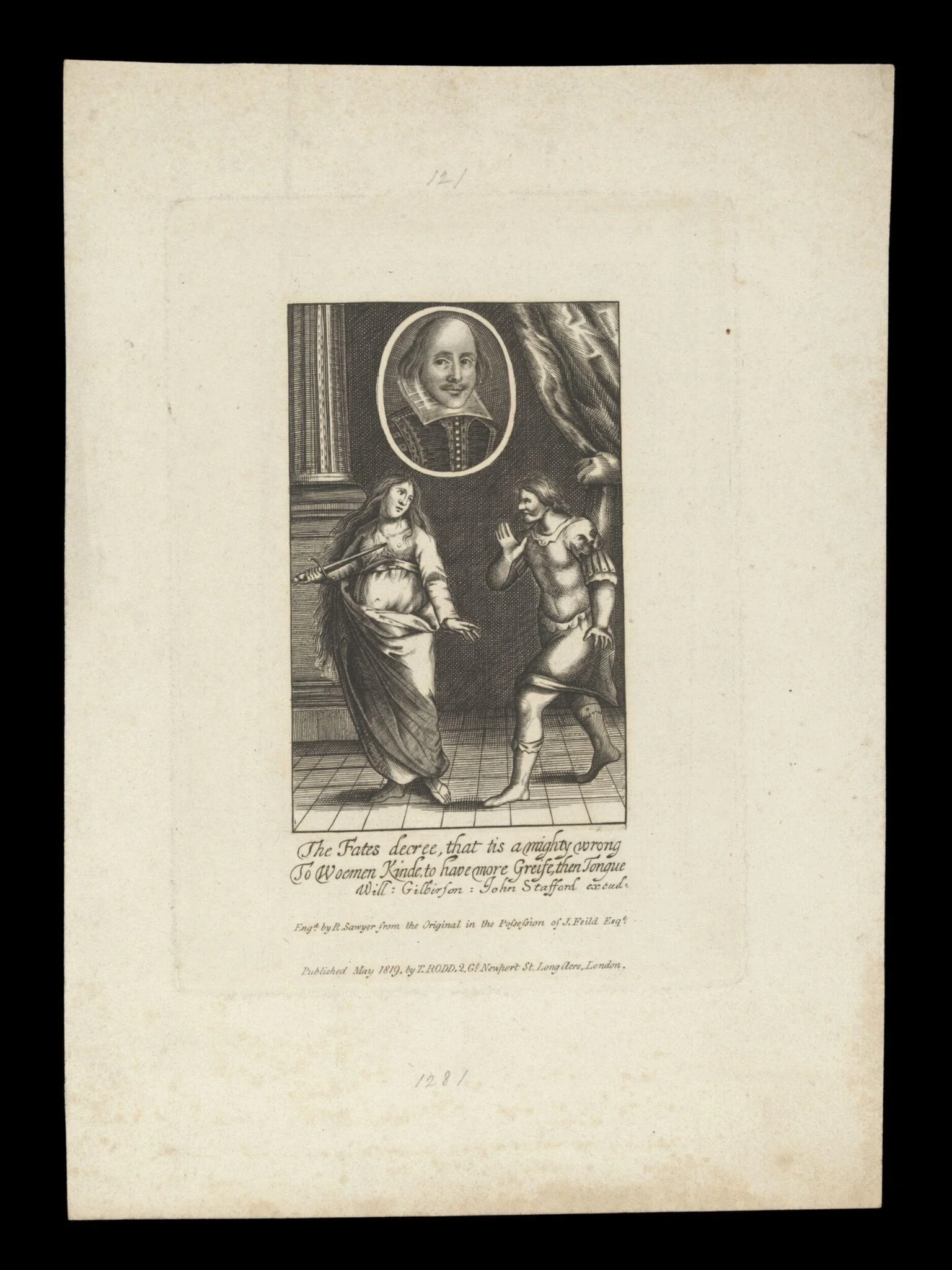 H Beard Print Collection, by R. Sawyer, 1819