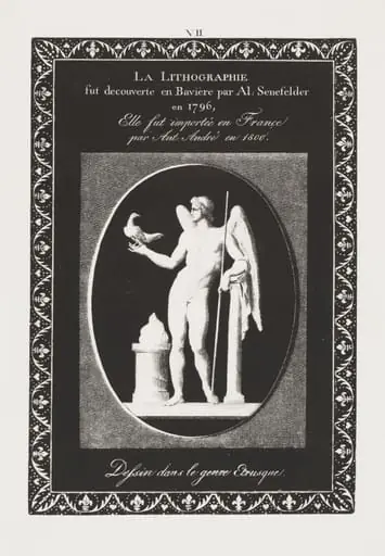 Art of the Lithograph: Dedication Sheet, Plate VII