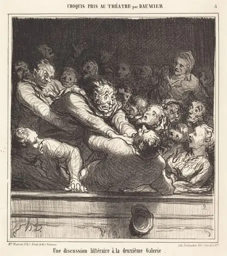 Une Discussion littéraire a la deuxième Galerie