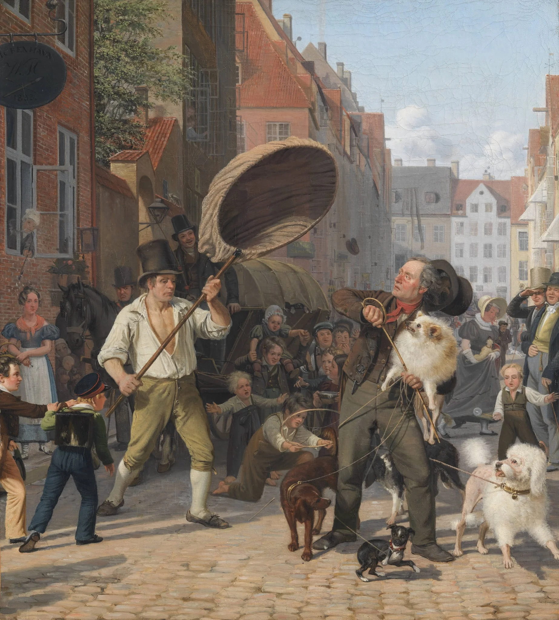 A Street Scene in the Dogdays, by Unknown, 1832