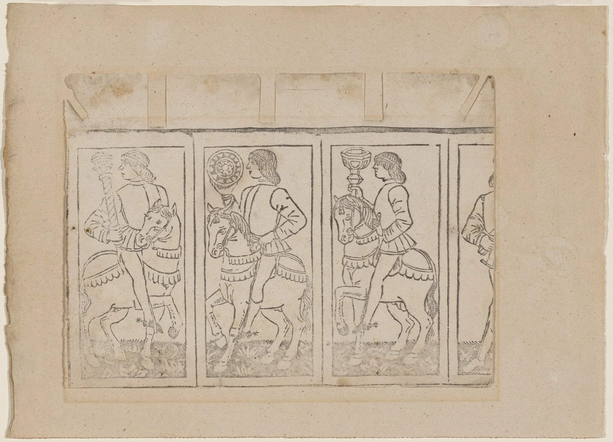 Playing Cards, by Italian 15th Century, ink, 1470