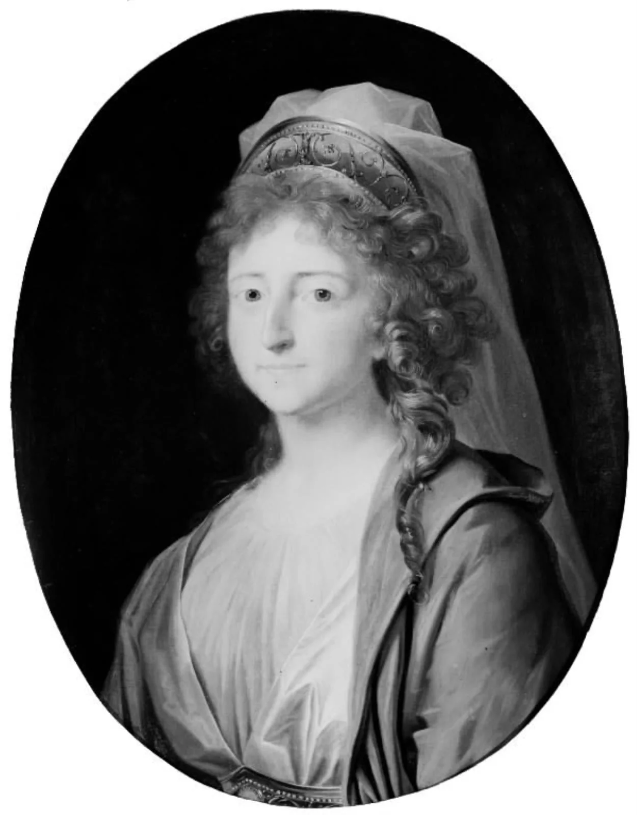 Portræt af Louise Augusta, by Unknown, 1750