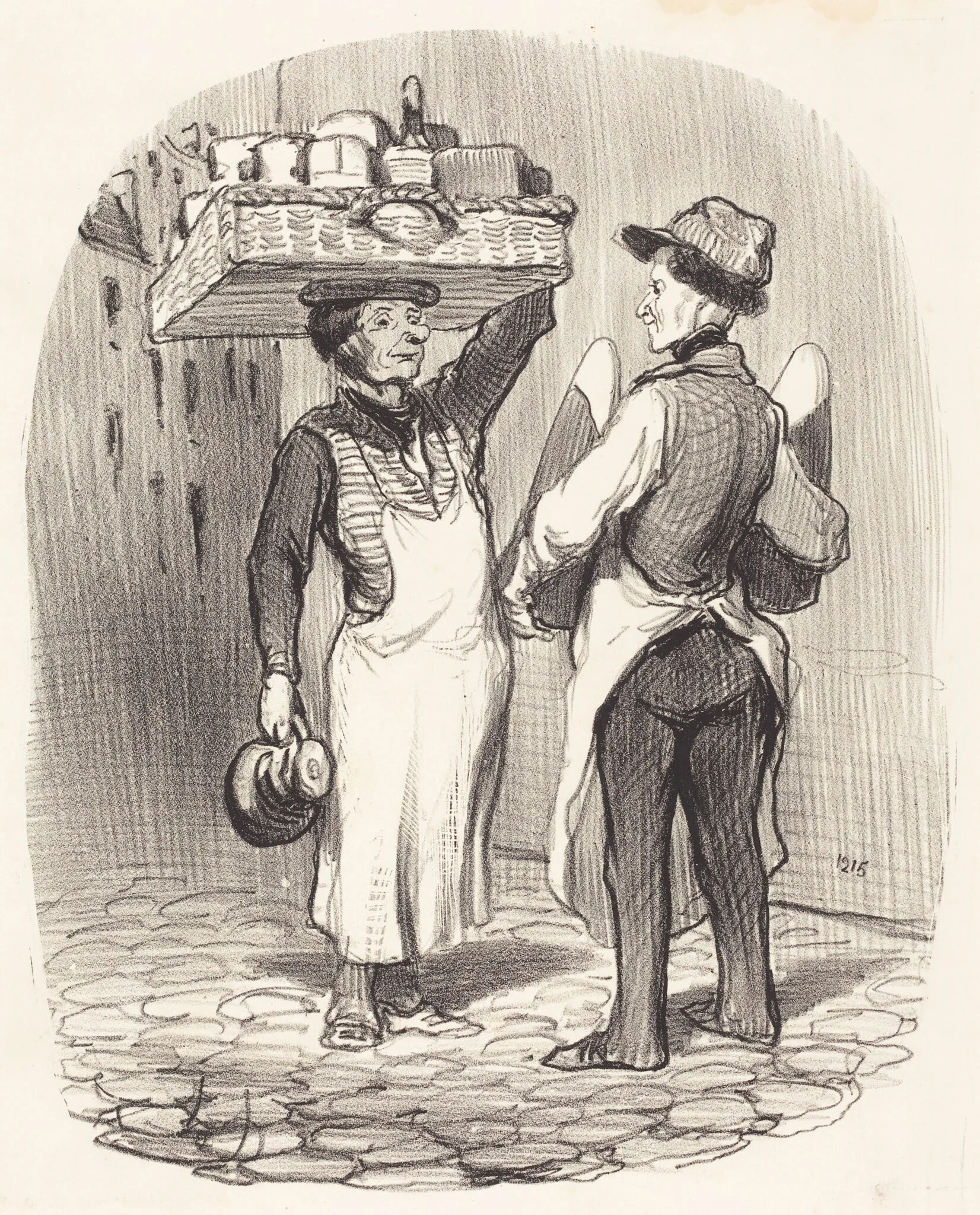 Des chargés d'affaires, by Honoré Daumier, ink, 1848