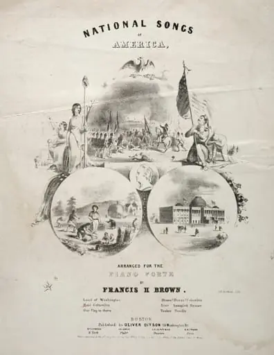 National Songs of America - Sheet Music Cover