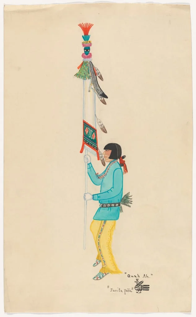 Untitled, by Tonita Peña, watercolor, 1931