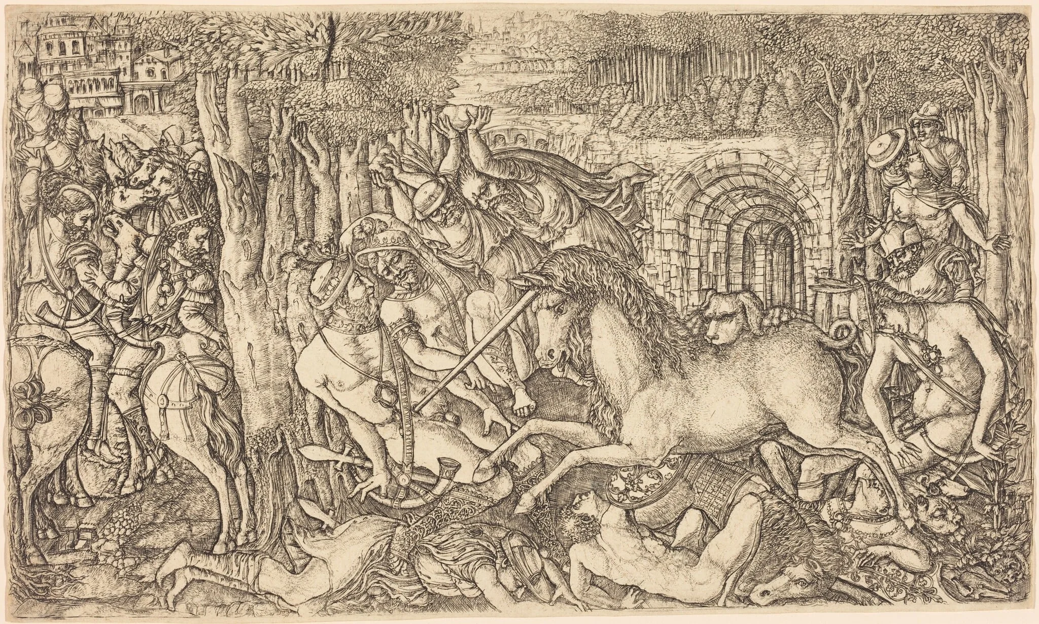 A King Pursued by a Unicorn