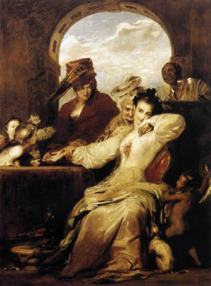 Josephine and the Fortune-teller, by David Wilkie, oil, 1837