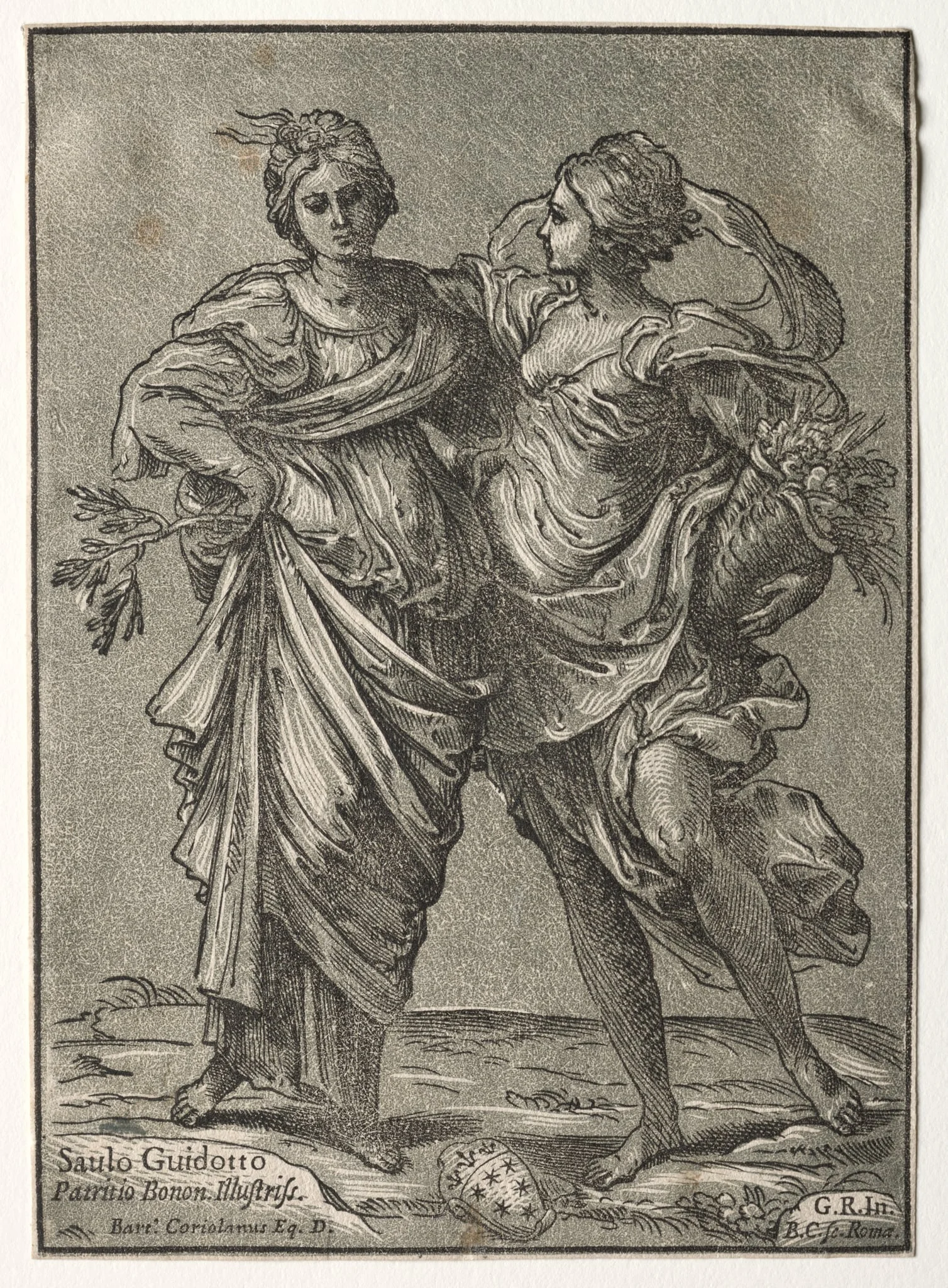 Alliance of Peace and Abundance, by Bartolommeo Coriolano, 1642