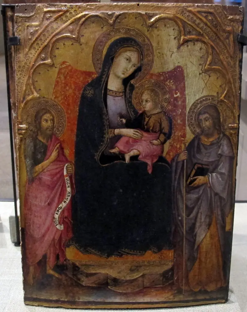 maestà coi santi g.battista e jacopo