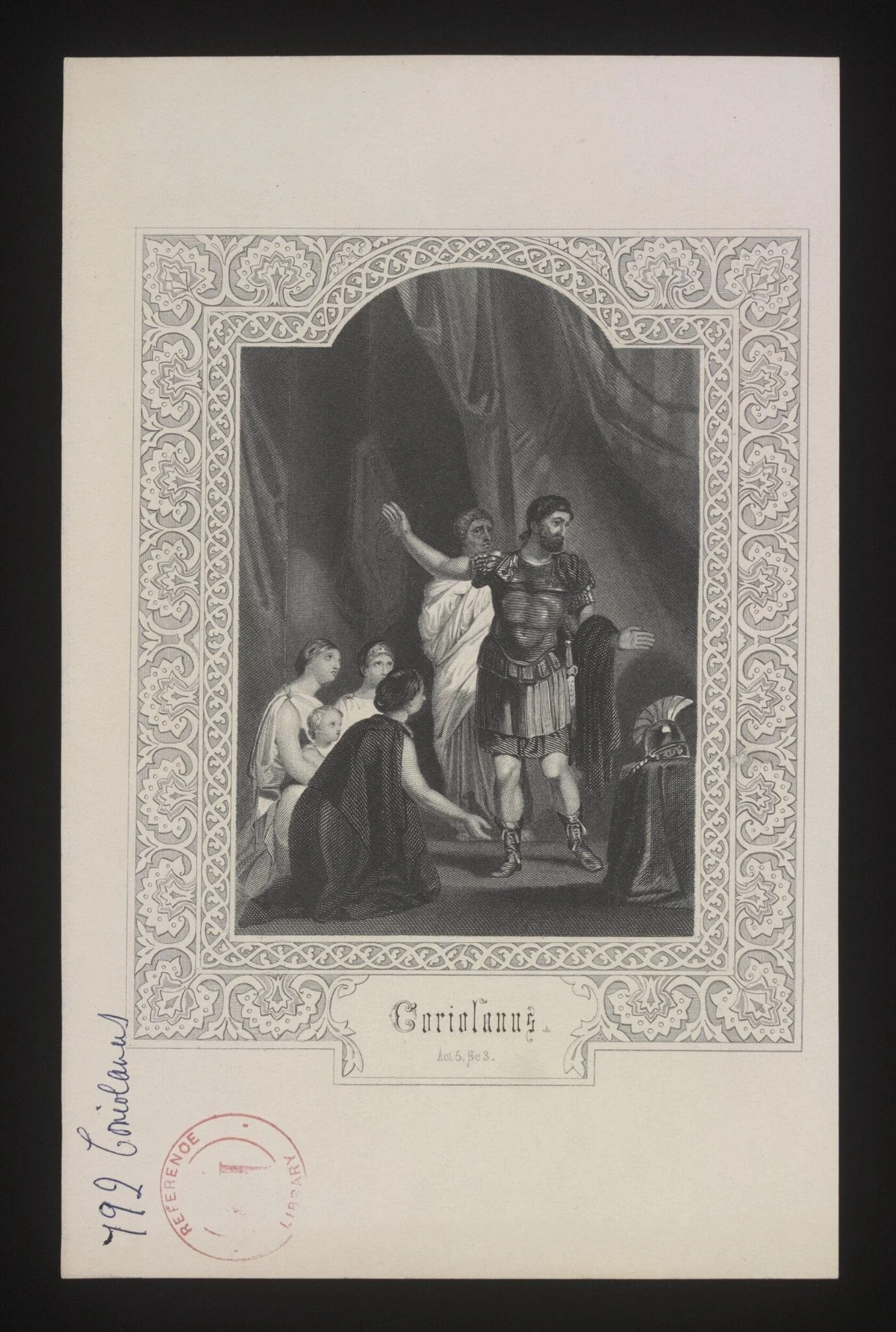 Coriolanus, by Unknown, 1850
