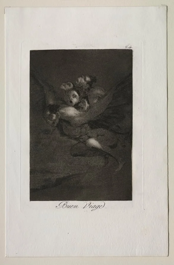Bon Voyage, Plate 64, by Francisco Goya, 1799