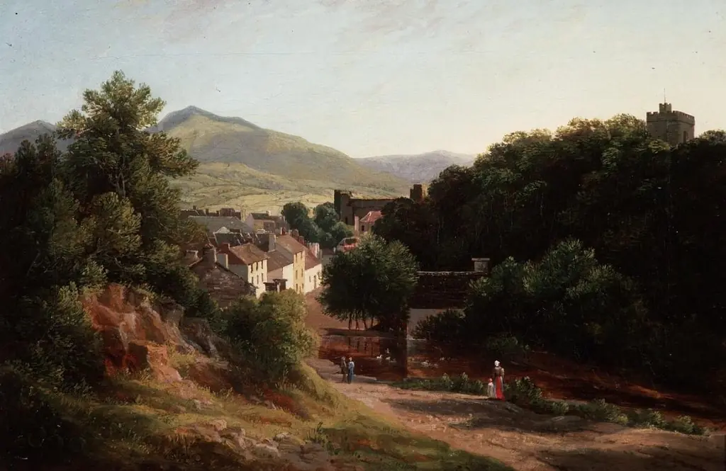 view over old Brecon
