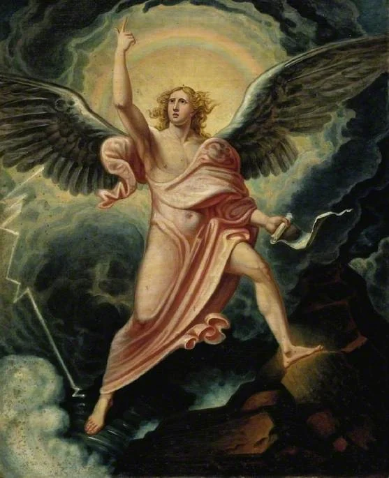 The Angel Proclaiming the End of Time, by James Justus Tucker, oil