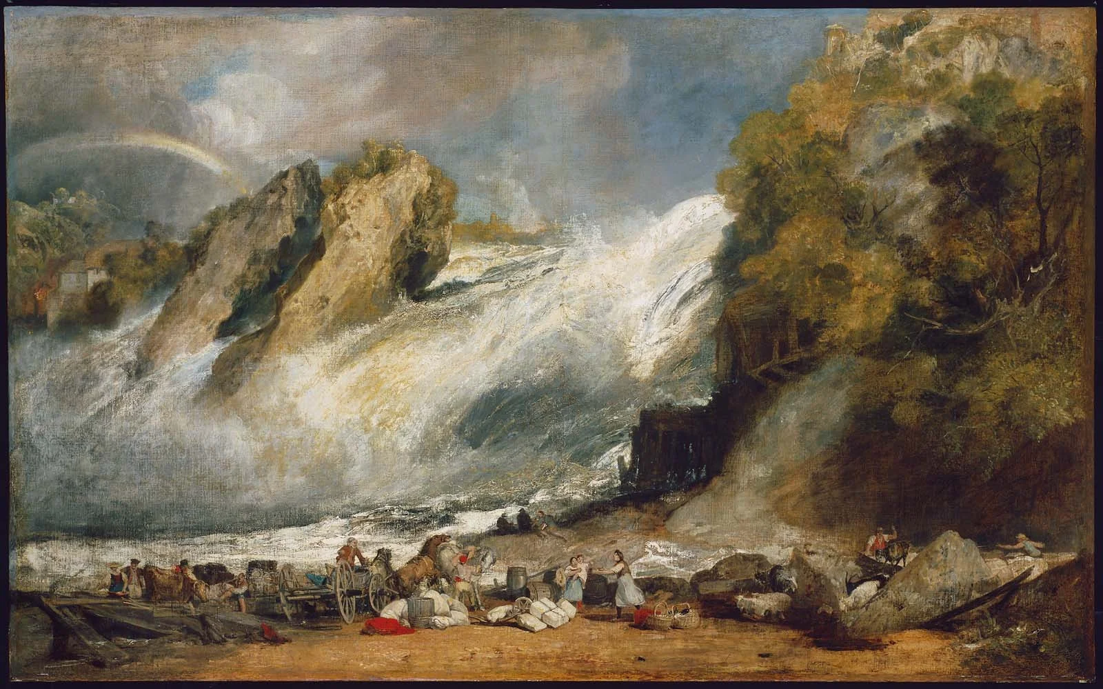 Fall of the Rhine at Schaffhausen, by Joseph Mallord William Turner, oil, 1805
