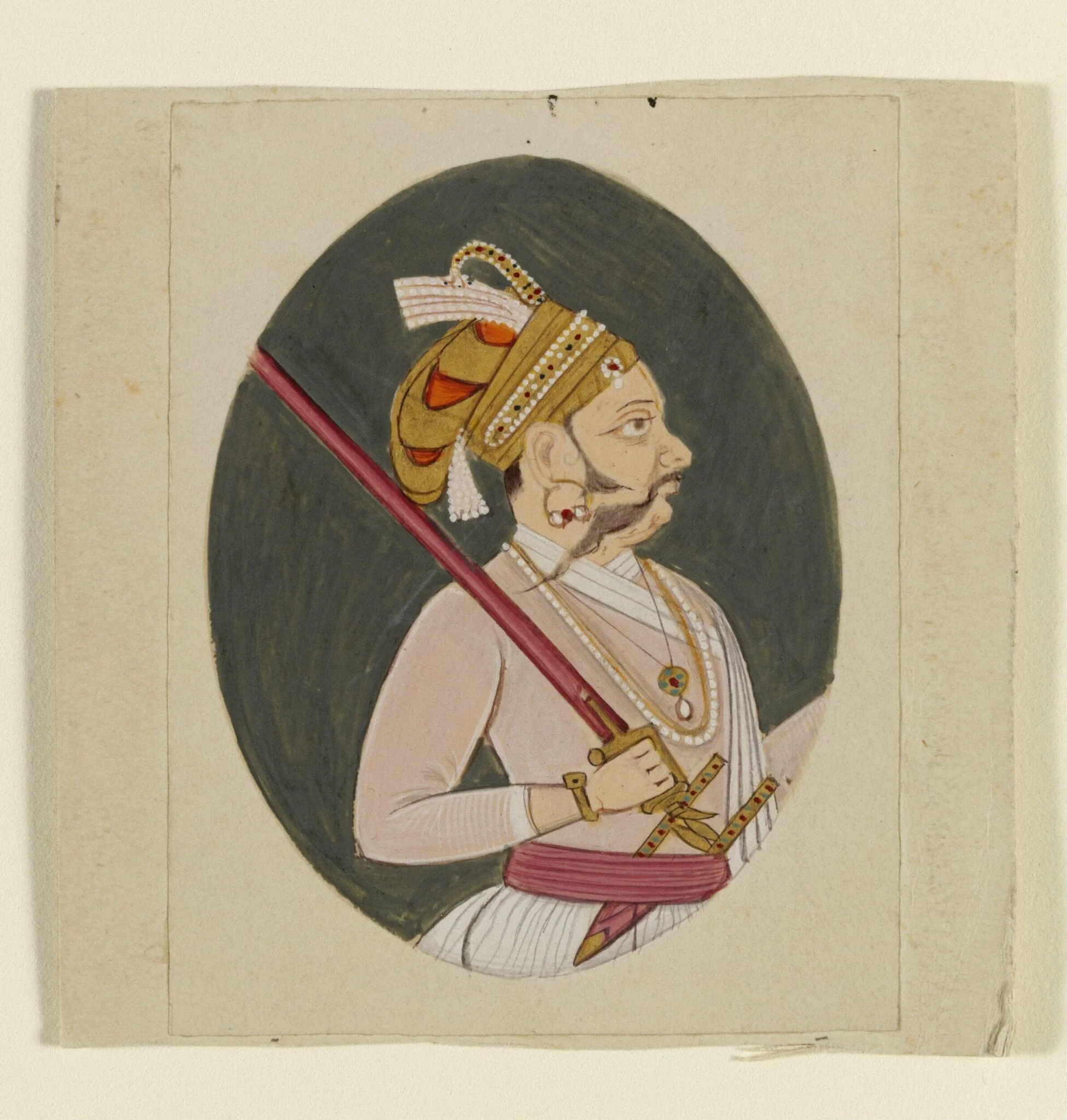 Maharawat Ram Singh, by Unknown, paint, 1850