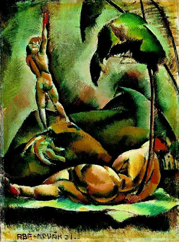 Nudes in the Landscape, by Vilmos Aba-Novák, unspecified, 1921