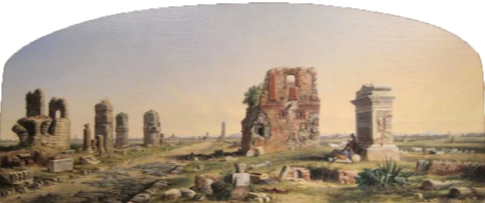 Via Appia, by John Linton Chapman, oil, 1873