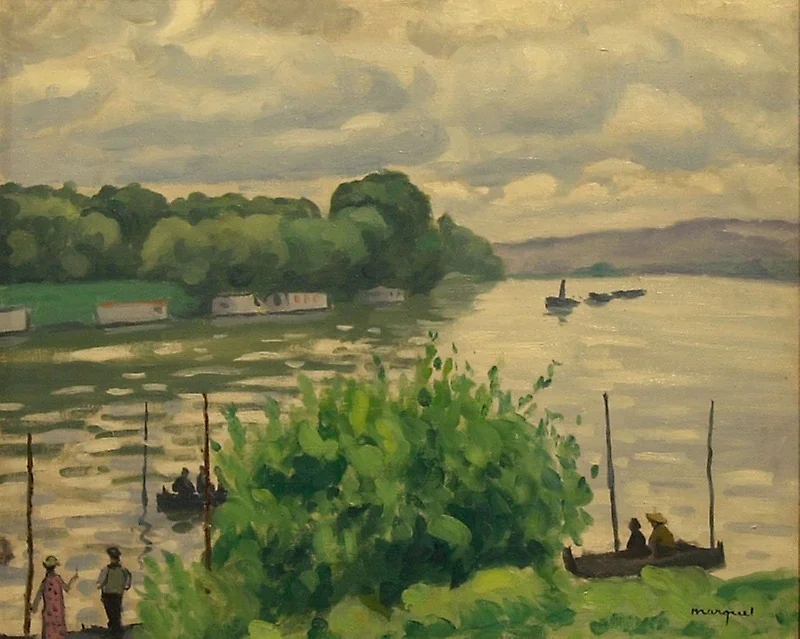 The Seine at Triel, by Albert Marquet, oil, 1931