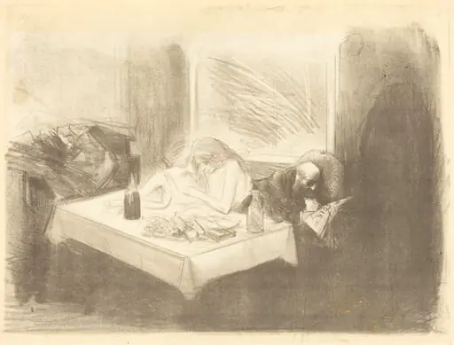 Le cabinet particulier (4e planche) (The Private Room) (fourth plate)