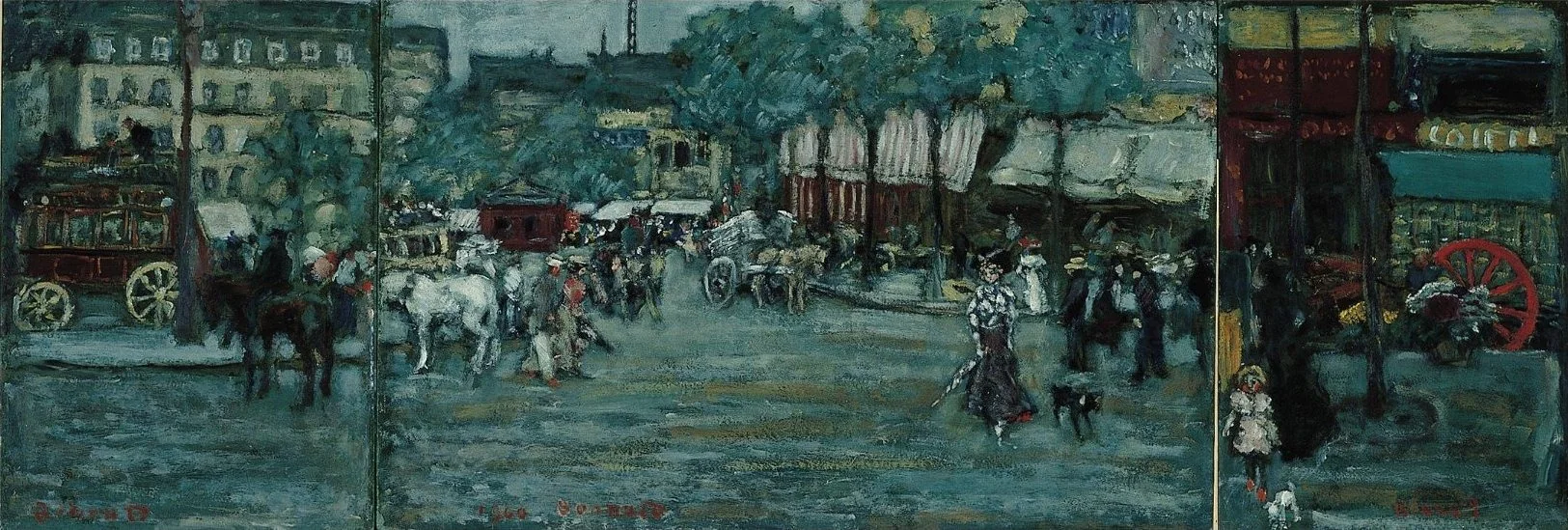 Place Clichy, by Pierre Bonnard, oil, 1900