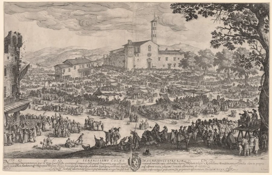 The Fair at Impruneta, by Jacques Callot, 1620