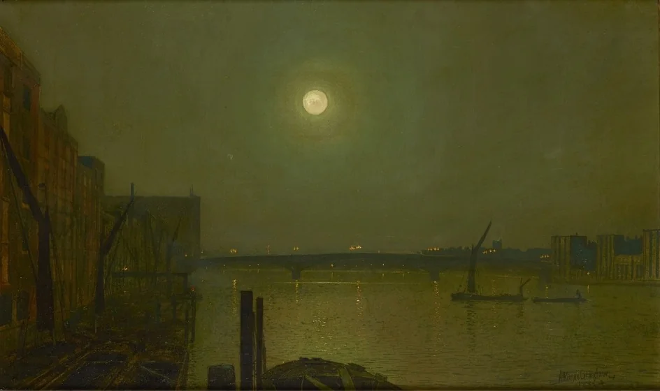 View of Southwark Bridge at Night