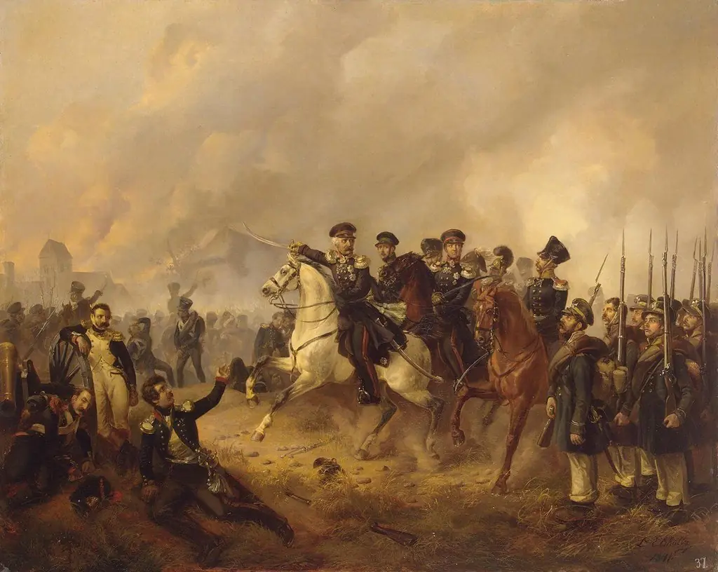 Marshal Blucher on the Battlefield