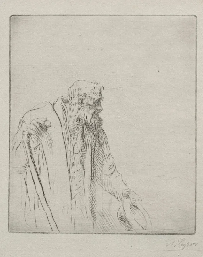 A Beggar, by Alphonse Legros, 1884