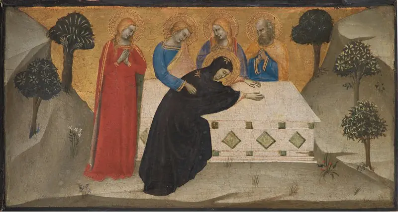 The Virgin Swooning and the Three Maries at the Tomb of Christ