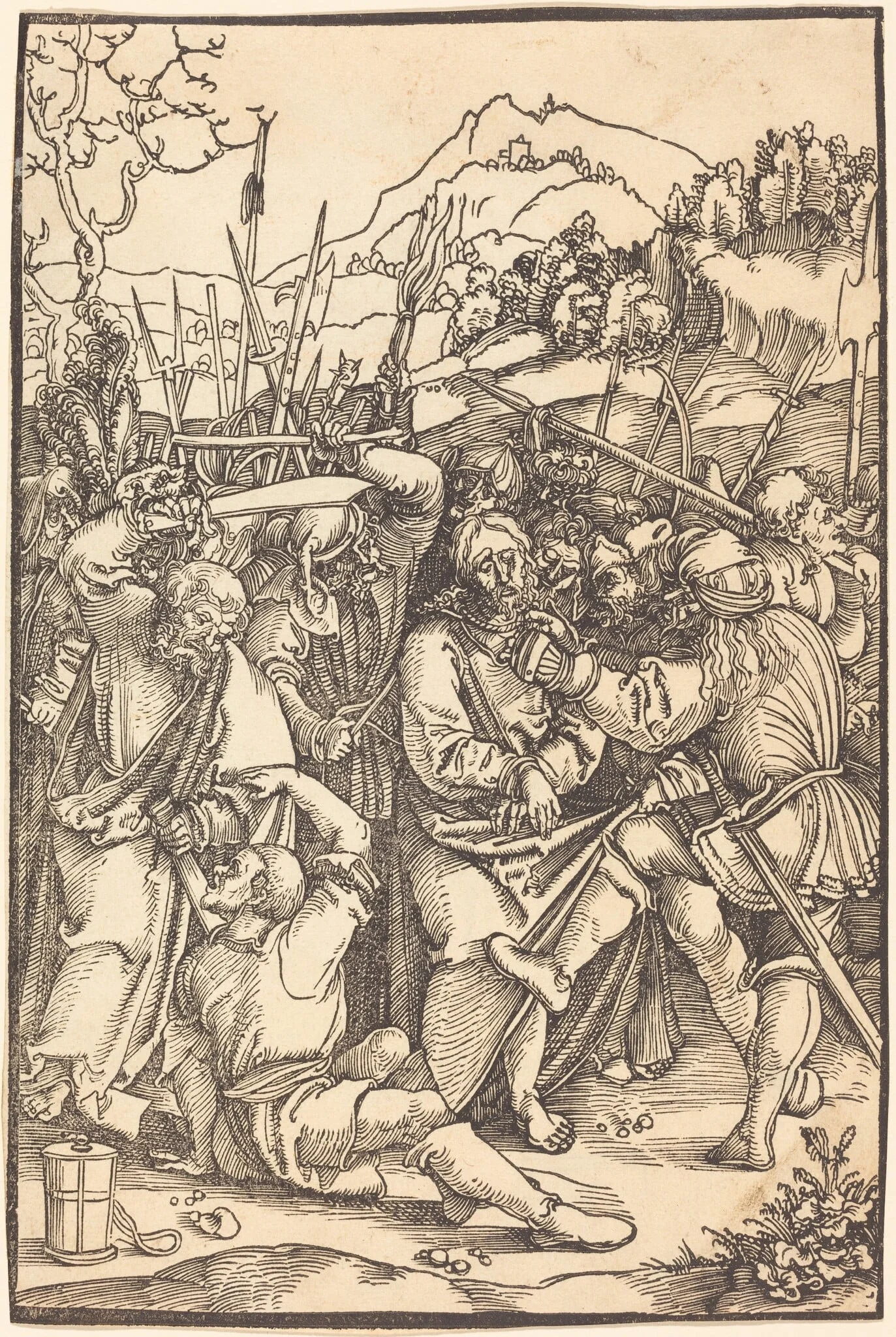 Christ Taken Prisoner, by Hans Leonard Schäufelein, ink, 1510