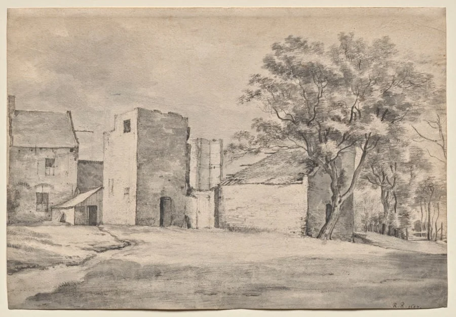 The Ruin of Huis 't Sant at Katwijk aan Zee