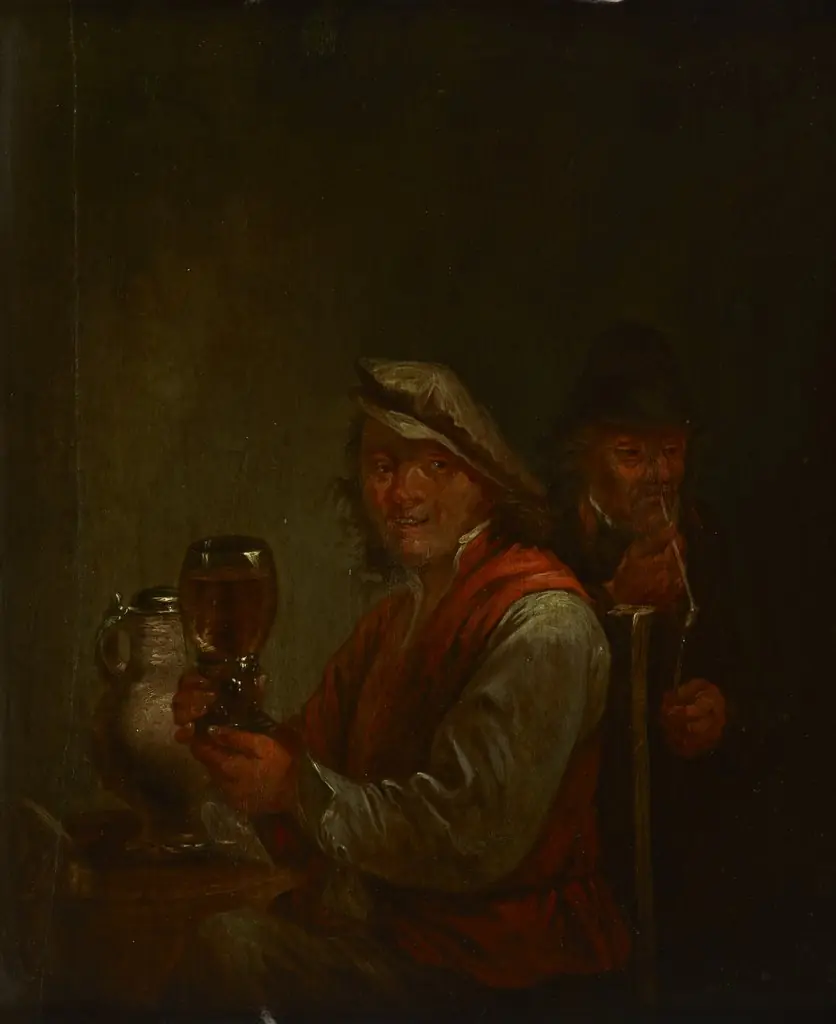 Drinking Man and an Old Smoking Man