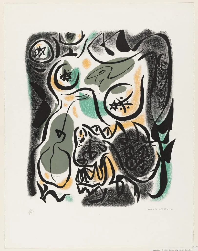 Untitled, by André Masson, ink, 1947