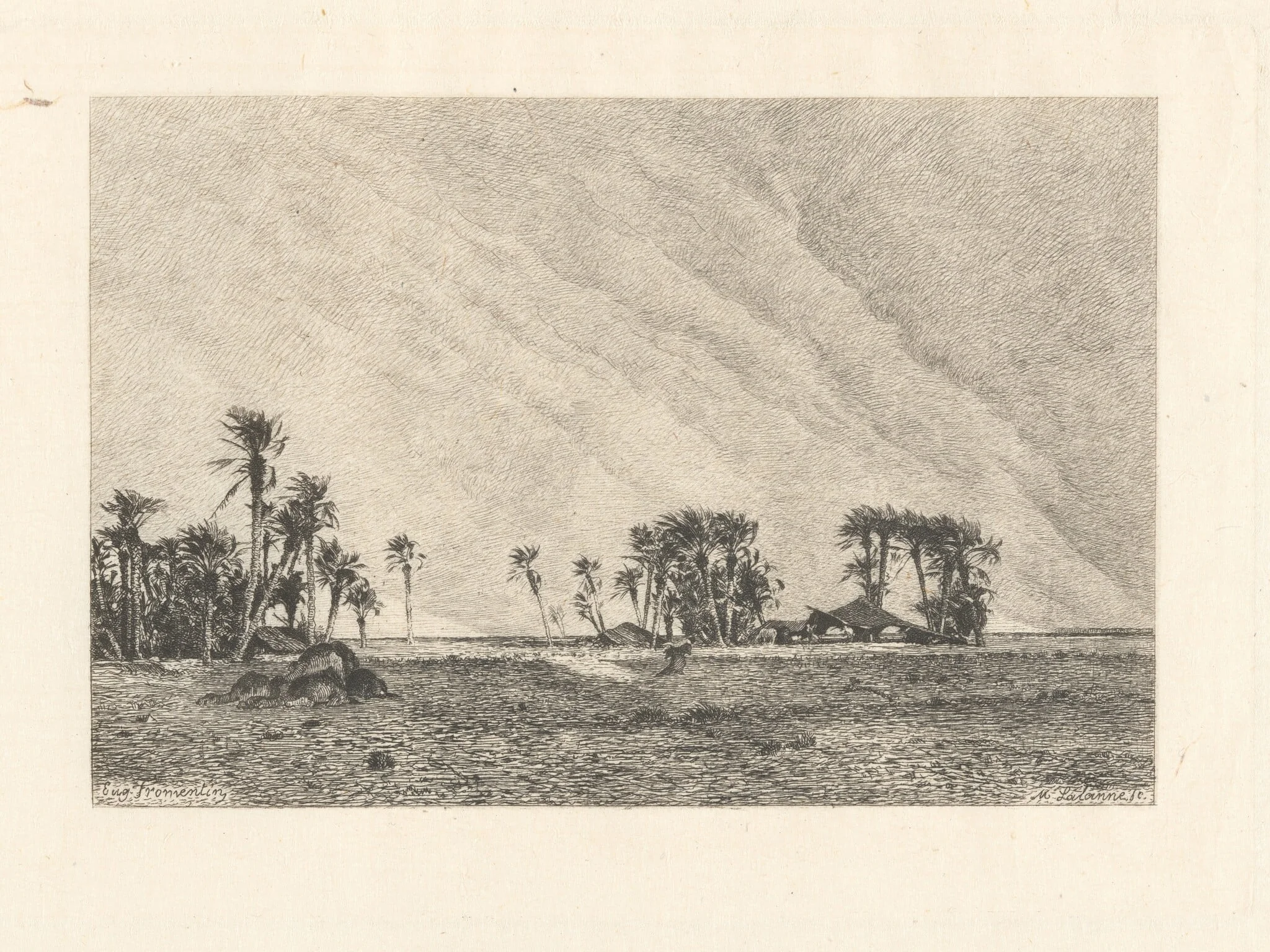 Le Simoun, by Maxime Lalanne, ink, 1878